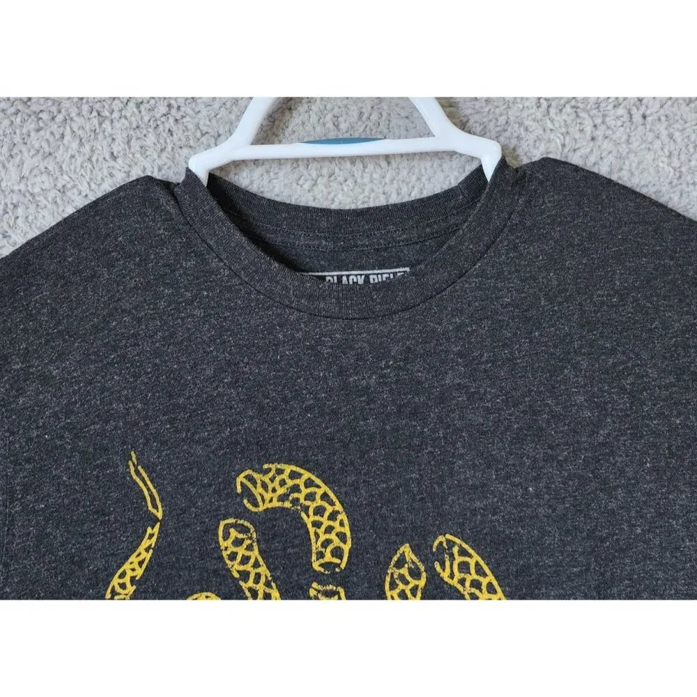 Black Rifle‎ Coffee Company Size Medium Gray Don't Tread On Me Snake USA T Shirt